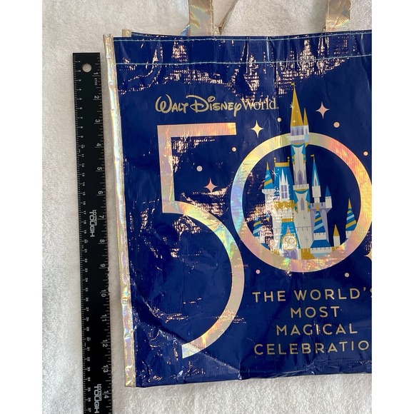 Huge Lot Walt Disney World 50th Anniversary Reusable Bag WDW Gift Tote RARE - Picture 4 of 12
